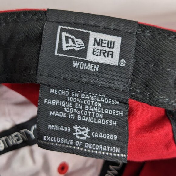 Women's New Era Texas Rangers Baseball Cap One Size Red Cotton Sporty MLB Hat - Picture 5 of 7